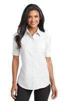 Port Authority® Ladies Short Sleeve SuperPro Oxford Shirt